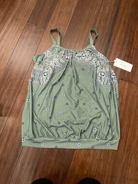 Womens Bloomchick Swimsuit Tank Top Bra Swim 26 NEW NWT 4X